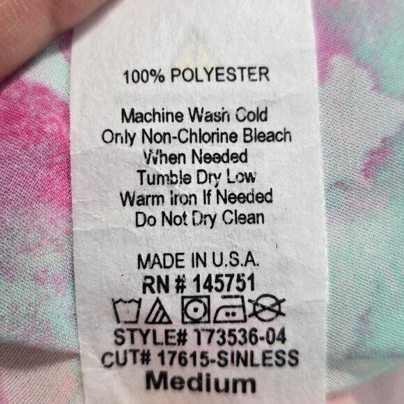 ModCloth Peach Love Pink Fairy Whimsical Sheer Bell Sleeve Tie Front Crop Top - Picture 7 of 8